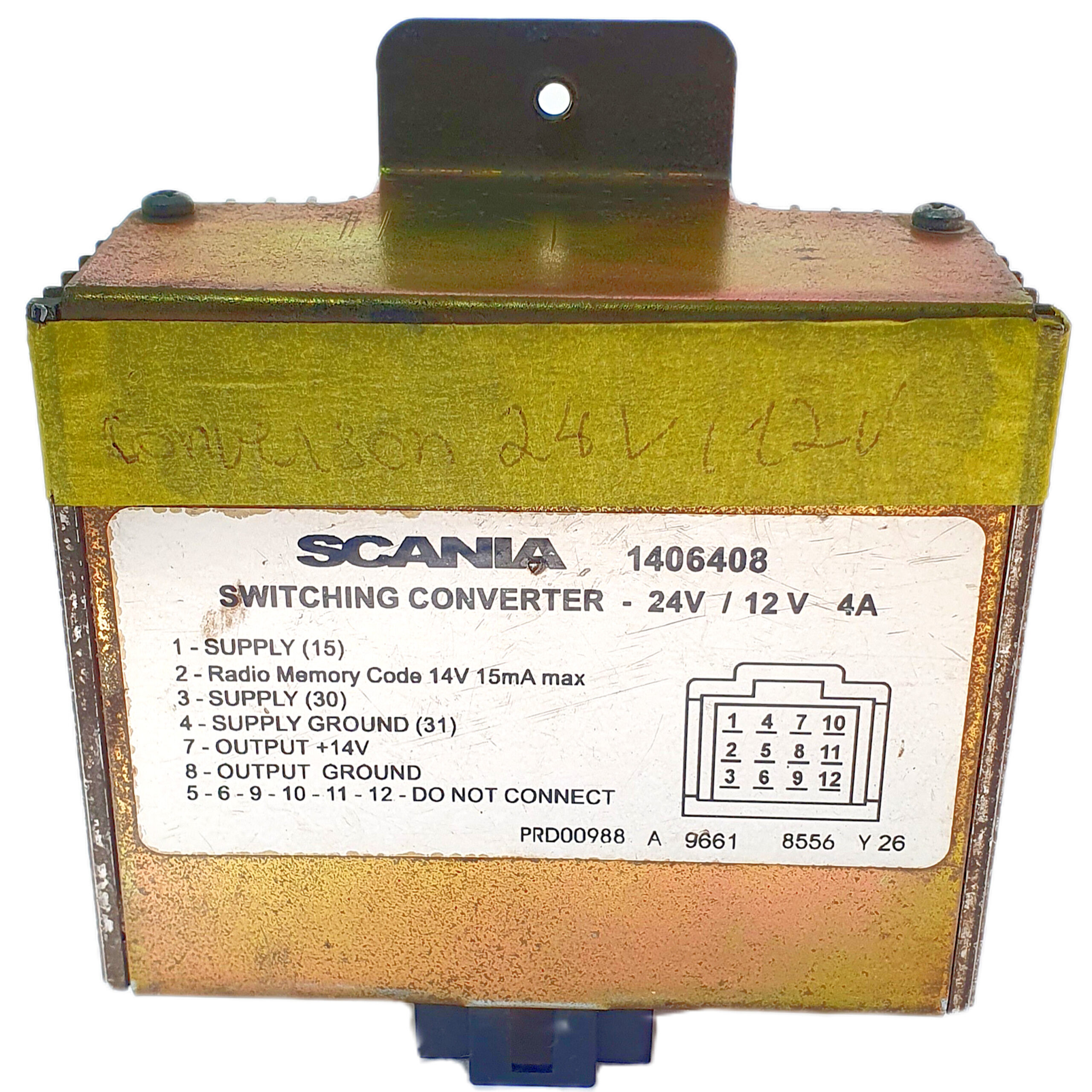 Módulo Conversor De Voltagem Frequência Caminhão Scania 1406408 / 1746312