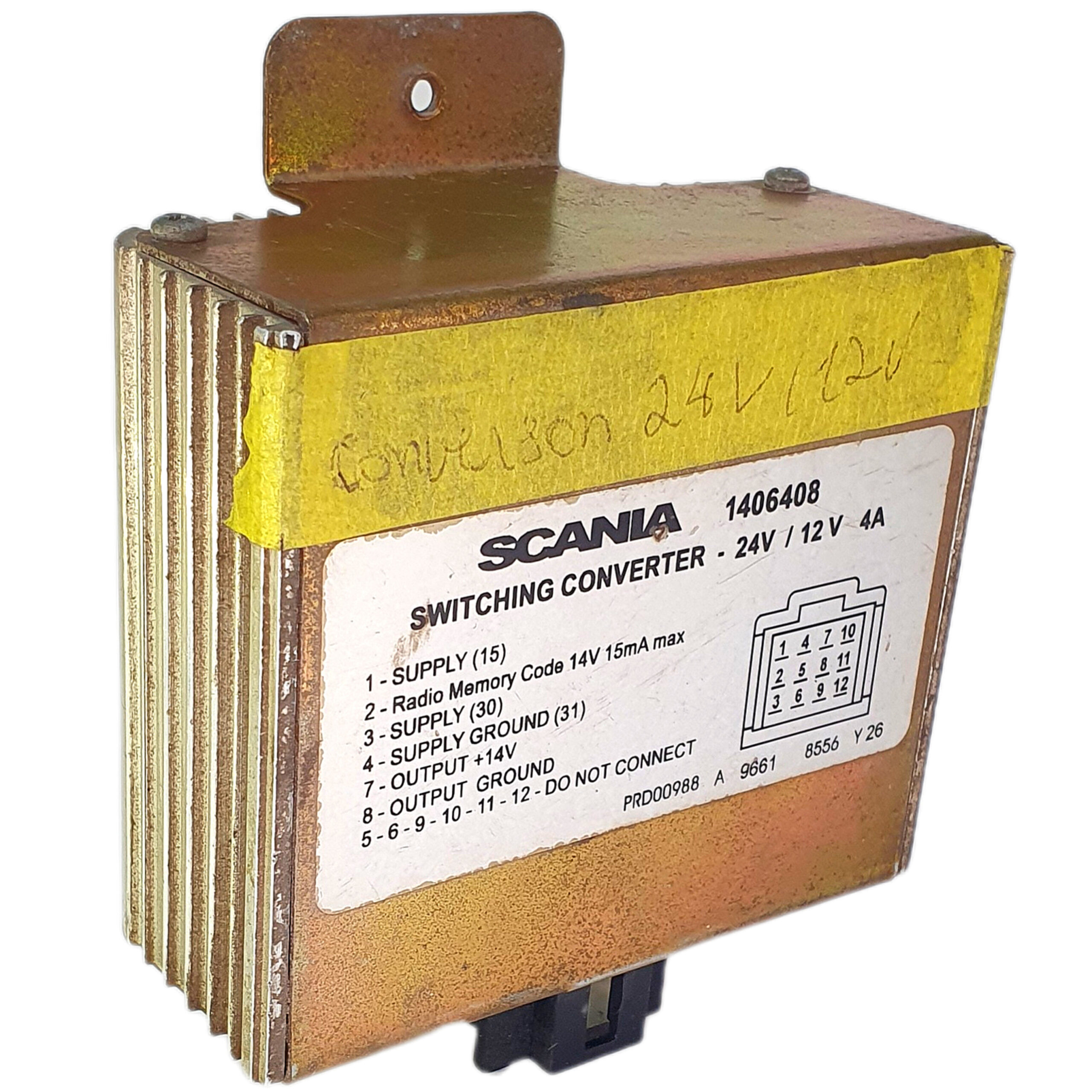 Módulo Conversor De Voltagem Frequência Caminhão Scania 1406408 / 1746312