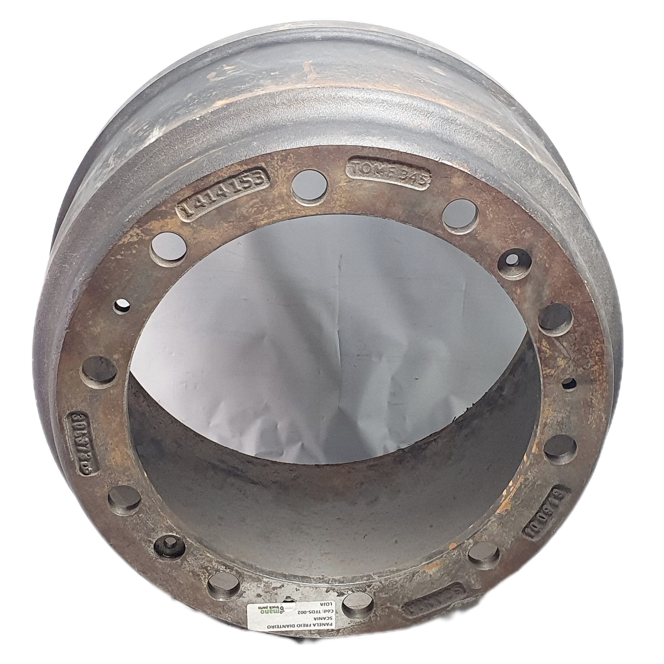 Tambor Freio Dianteiro Scania Série 4 T R124/K124 Cód: 1414153 100919 T345 (1998 A 2008)